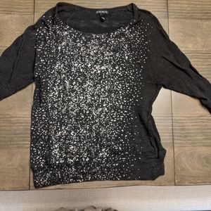 Black sweater with silver
